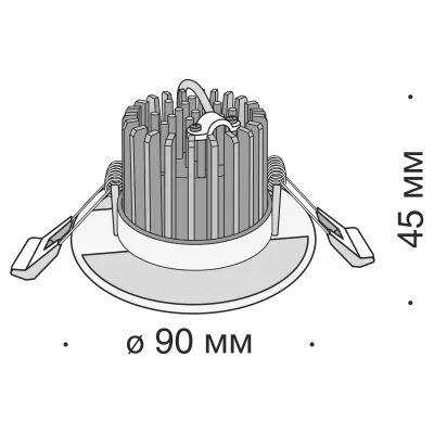 Встраиваемый светильник Technical DL038-2-L7W