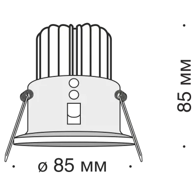 Встраиваемый светильник Technical DL034-2-L12B