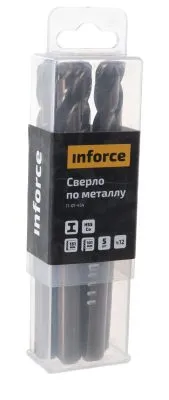 Inforce сверло по металлу HSS-Co 12x151мм 5 штук в упаковке 11-01-454