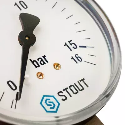 Фото SIM-0010-801615 STOUT Манометр радиальный. Корпус Dn 80 мм 1/2", 0...16 бар, кл.2.5 SIM-0010-801615 STOUT Манометр радиальный. Корпус Dn 80 мм 1/2", 0...16 бар, кл.2.5