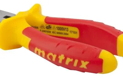 Длинногубцы прямые Insulated, 160 мм, двухкомпонентные рукоятки Matrix Professional